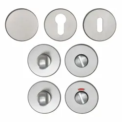 Rosaces rondes NS – Zamak finition Nickelé Satiné – Eurowale