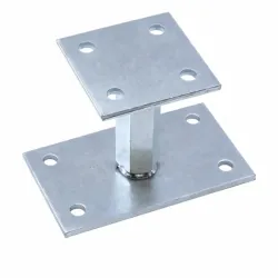 Pied de poteau réglable M20 électro-zingué 90x90/90x160 Réf.426501.99