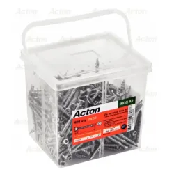 VIS POUR TERRASSE TETE FRAISEE REDUITE SIX LOBES DOUBLE FILET Inox A2  Double filet Réf.62327