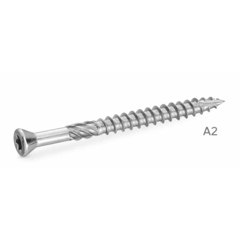 VIS POUR TERRASSE TETE FRAISÉE RÉDUITE SIX LOBES SIMPLE FILET INOX A2 Réf.62336