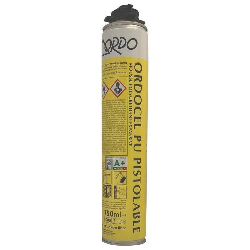 Ordocel PU mousse pistolable Aérosol 750ml Réf.A5541