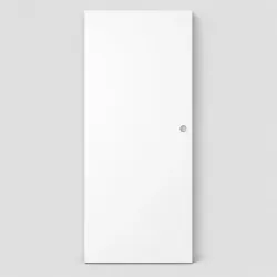 Porte seule usinée Prépeinte Plane Ame Pleine Rive non dégras