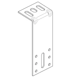 Equerre bardage 10 trous Z350 Galva Réf.QSFEQ210