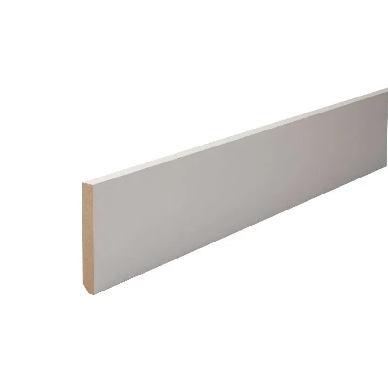 Plinthe AV MDF Prépeint 10x70 (2m44/u-10Lgs/paq) Réf.009798