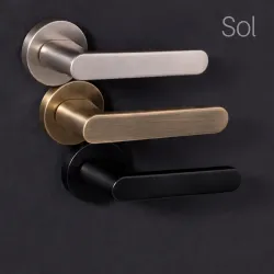 WD1151BRO Béquille sur rosace ronde 'Tournevis' Sol Bronze