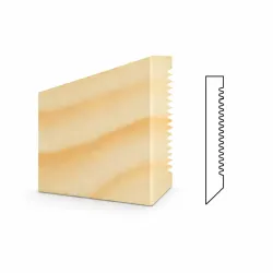 Plinthe sapin 10x70 Lg.3.60