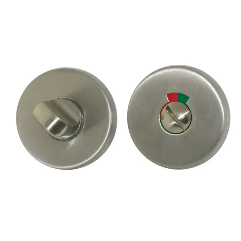 IN123E Rosace à condamnation voyant brossé avec bouton type FI