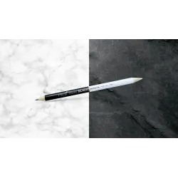 Pica Classic Crayon FOR ALL Black et White, 24cm, boîte de 10