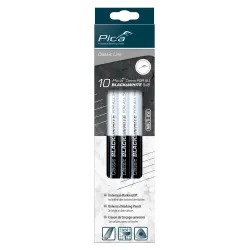 Pica Classic Crayon FOR ALL Black et White, 24cm, boîte de 10