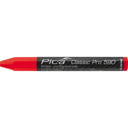 Pica Classic craie forestière PRO, boîte de 12, 12mm rouge