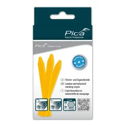 Pica Classic craie industrielle ECO, boîte de 12, 11mm jaune