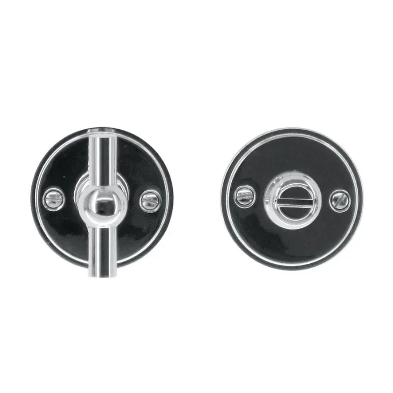 Garniture WC Ronde Retro 48mm Plat Petana Nickel Réf.1.136.022