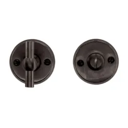 Garniture WC Ronde Retro 48mm Plat Petana Carbon Black Réf.1.136.322