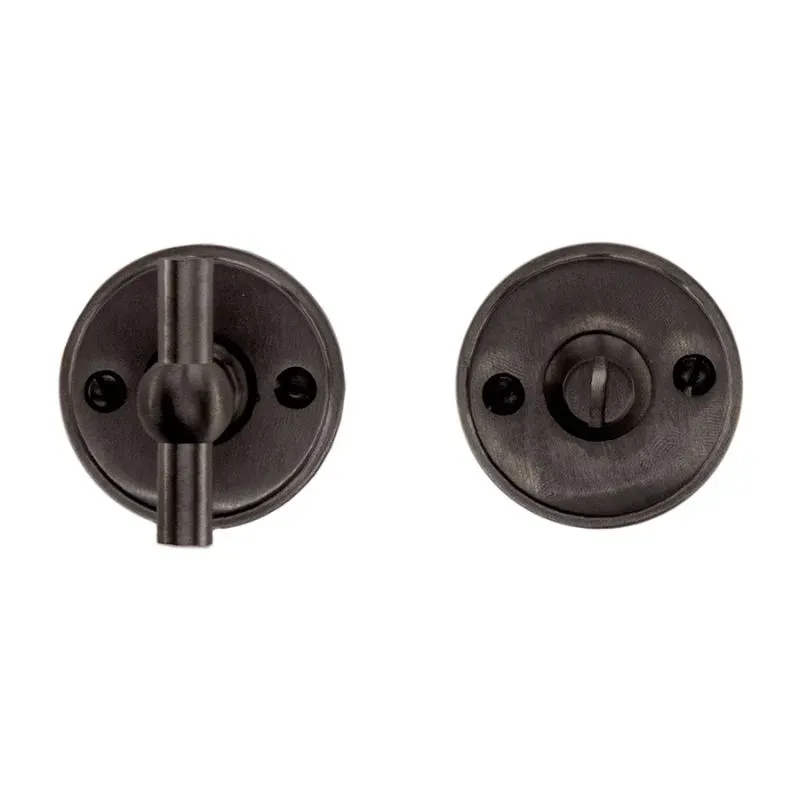 Garniture WC Ronde Retro 48mm Plat Petana Carbon Black Réf.1.136.322