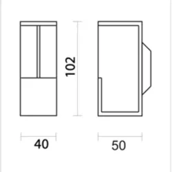 Coquille à encastrer carrée Massif Inox plus la pièce Réf.3.119.000