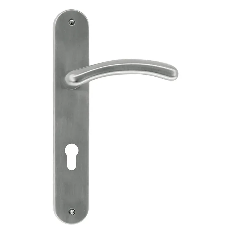 Béquille Pro Angel Inox Look Plaque+Cyl 72mm Réf.6.601.001