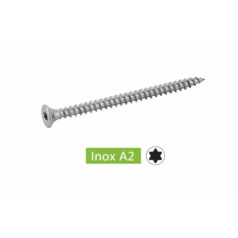 Vis bois Agglo TF 6Lobes A2 Empr T25 Réf.62319