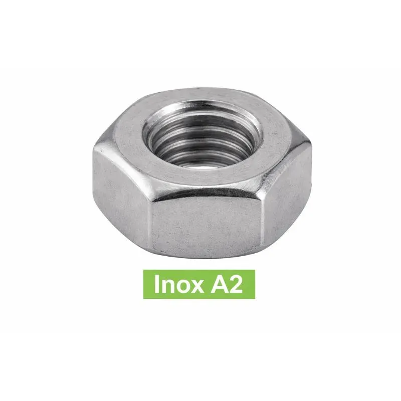 Ecrous Hexagonaux DIN934 Inox A2 Réf.62601