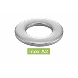 RONDELLES PLATES DIN433 INOX A2 Ref.62510