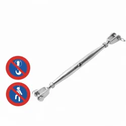 Ridoir à chapes fixes soudées A4 M16 cable dia.10 Réf.64952