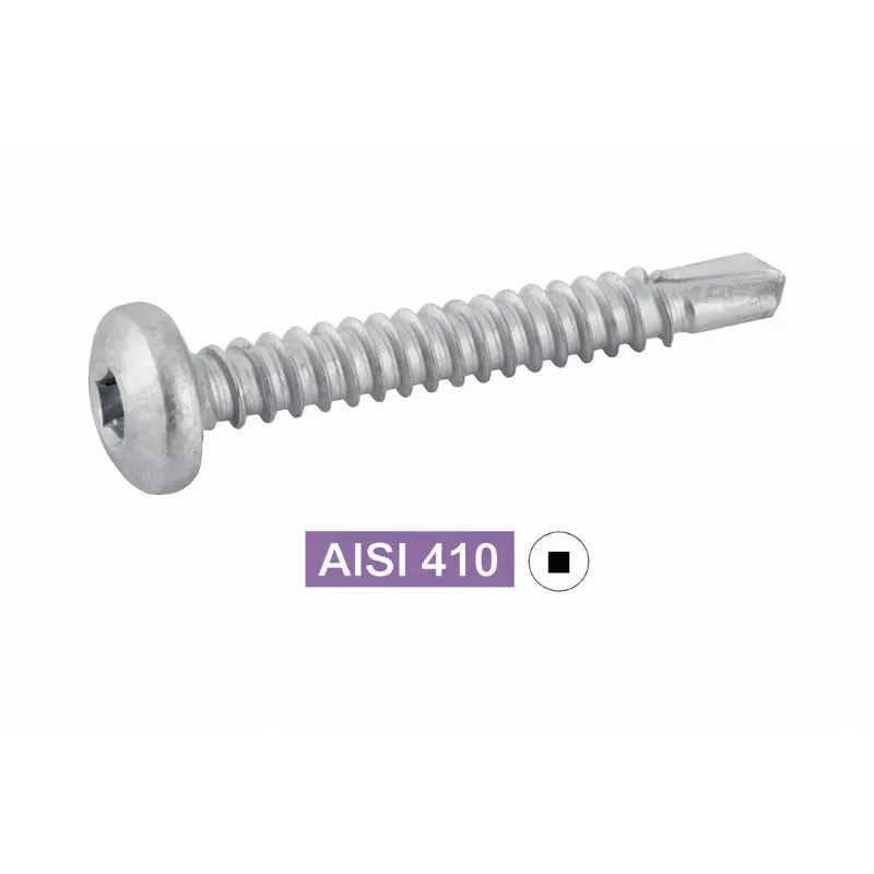 VIS AUTOPERCEUSES TETE CYLINDRIQUE CARREE Inox410 Réf.62443