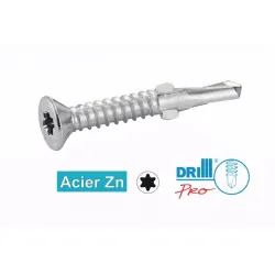Vis autoperceuse à ailettes tête fraisée crantée 6 lobes Ref.33341