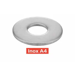 Rondelles plates larges Type L Inox A4 Réf.64505