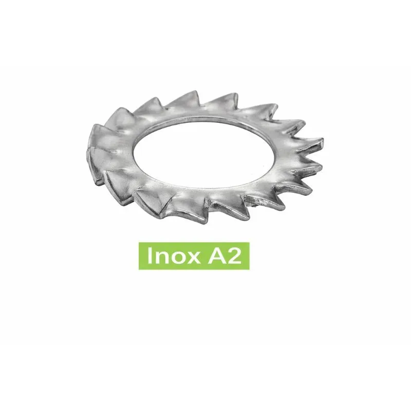 RONDELLES EVENTAIL- A DENTURES EXTERIEURES Inox A2 Réf.62513