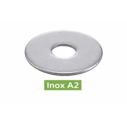RONDELLES PLATES EXTRA LARGES TYPE LL INOX A2 réf.62507