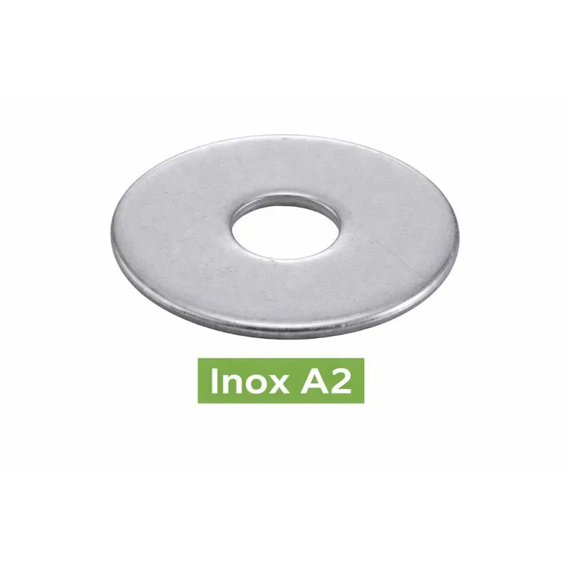 RONDELLES PLATES EXTRA LARGES TYPE LL INOX A2 réf.62507