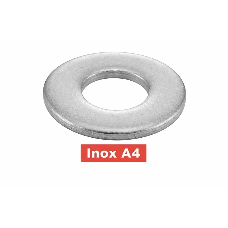 RONDELLES PLATES MOYENNES TYPE M Inox A4 Réf.64501