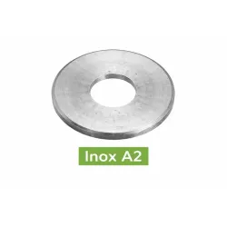 RONDELLES PLATES MOYENNES DECOLLETEES TYPE M NFE25514 INOX A2 Réf.62502