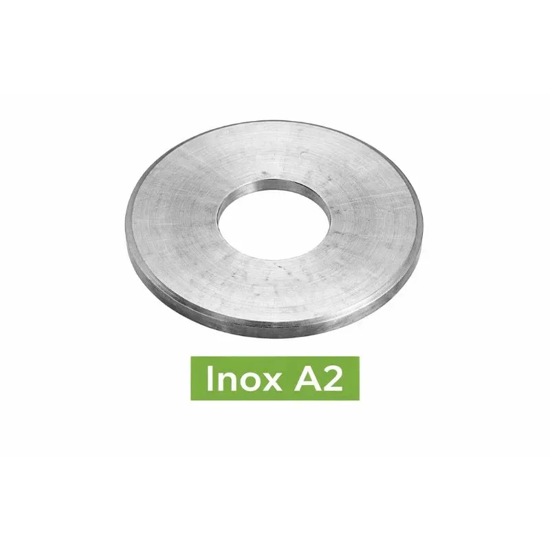 RONDELLES PLATES MOYENNES DECOLLETEES TYPE M NFE25514 INOX A2 Réf.62502