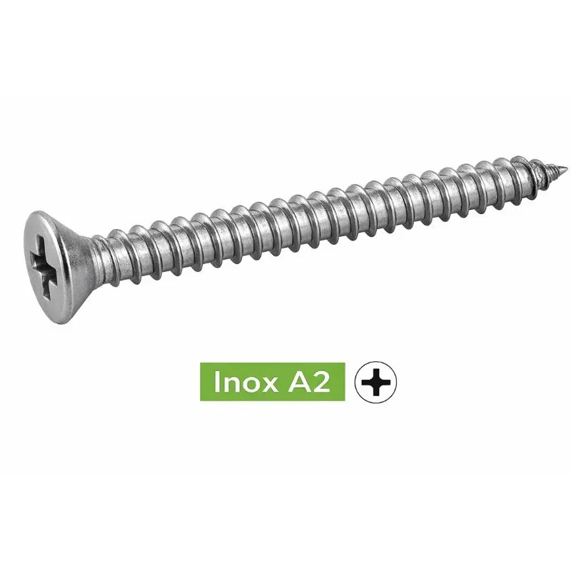 VIS A TOLE TETE FRAISEE PHILLIPS DIN7982 INOX A2 Ref.62409