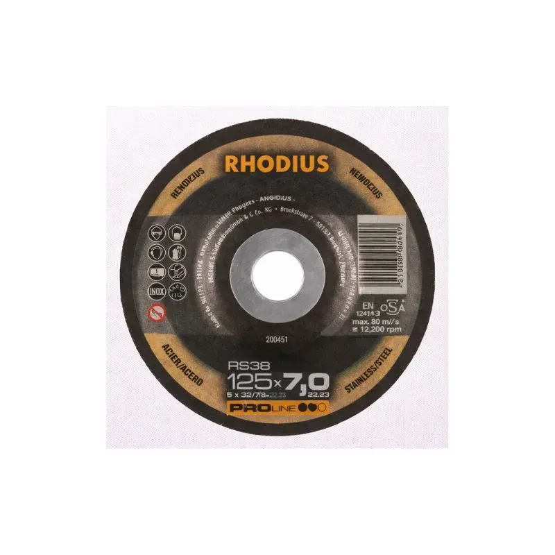 Disque à meuler à ébarber F27 RS38 Réf.200451