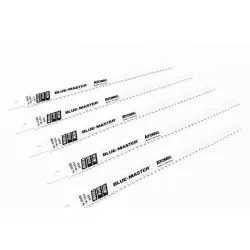 AG608 Jeu 5 lames scie sabre FIT-AL L.150/130 Coupe rugueuse Bois classic