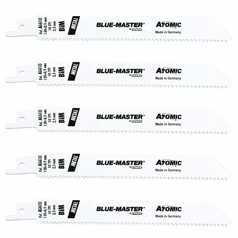 AG610 Lame scie sabre L 150 / 10 T : pack de 5