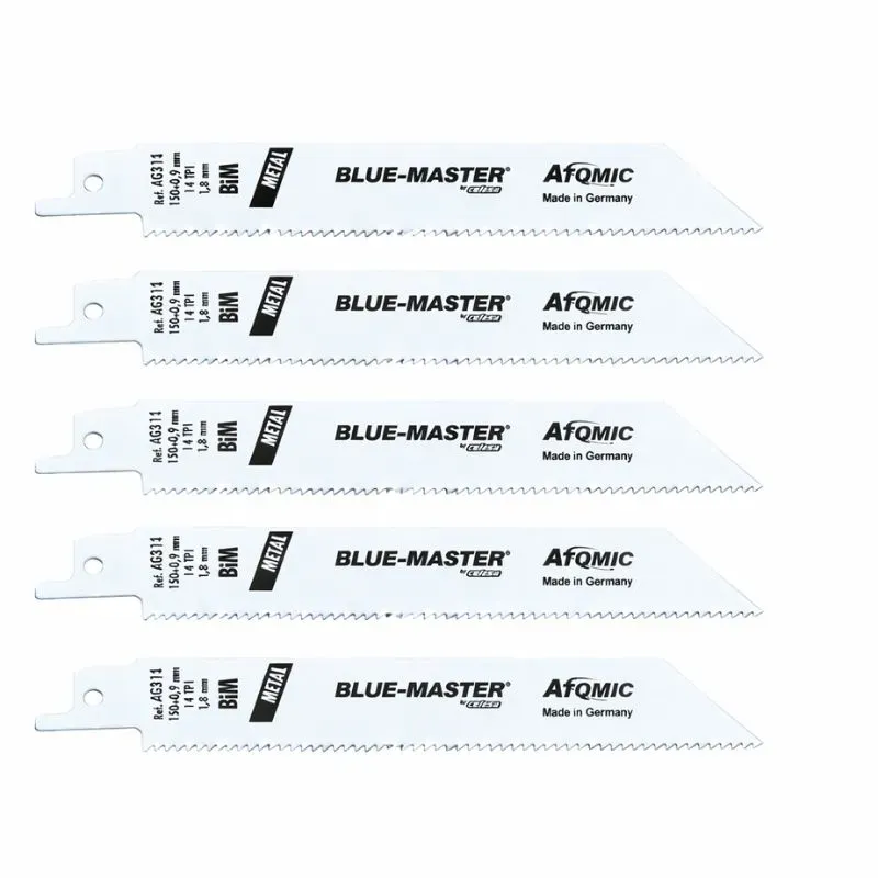 Jeu de 5 lames de scie sabre Lg.130x150mm AG314