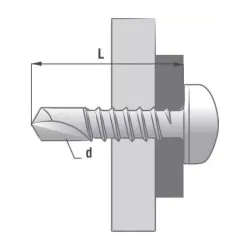 Vis Autoperceuse Acier Zingué Blanc Réf.TCQ