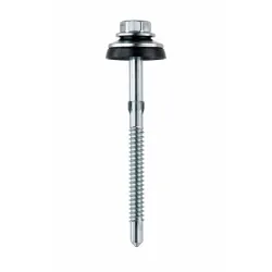 Vis toiture fibre-ciment tête inox support métallique + rondelle amortisseur Réf.1452