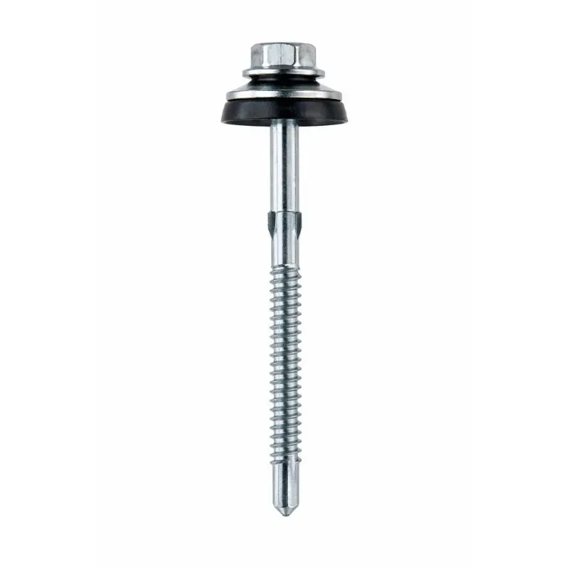 Vis toiture fibre-ciment tête inox support métallique + rondelle amortisseur Réf.1452