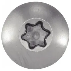 VIS DE PENTURES TETE CYLINDRIQUE LARGE SIX LOBES Inox A4 Réf.64310