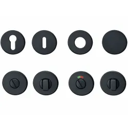 Rosaces Rondes Noir mat