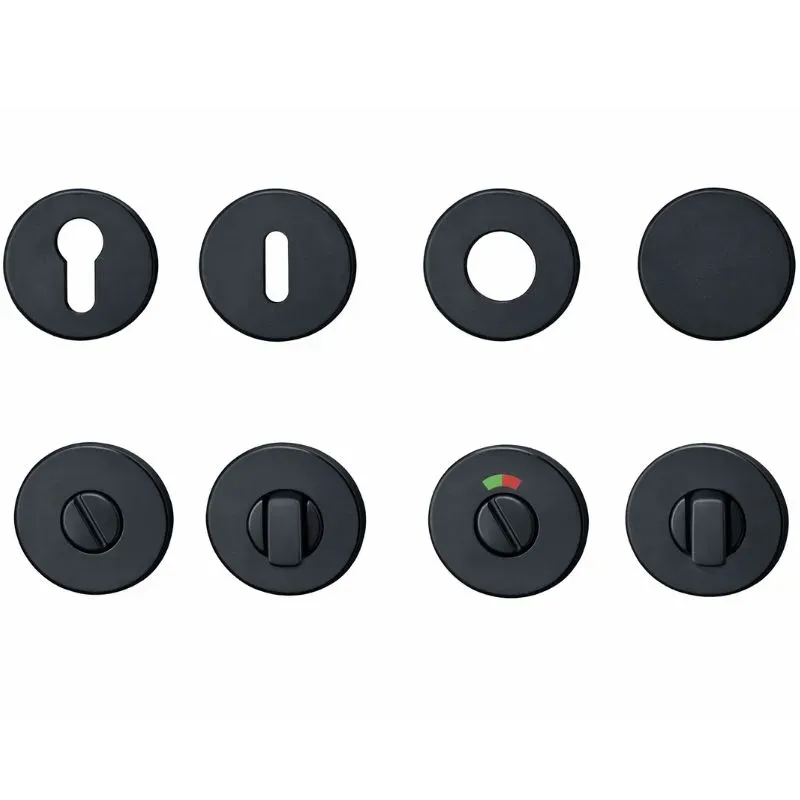 Rosaces Rondes Noir mat