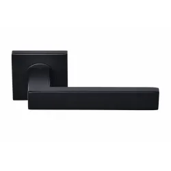 Béquille sur rosace carrée Inox Noir Velouté Réf.IN118NO