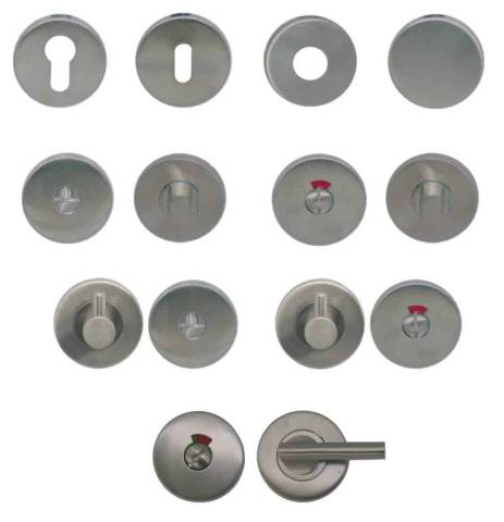 ROSACES RONDES INOX + ROSACES PMR