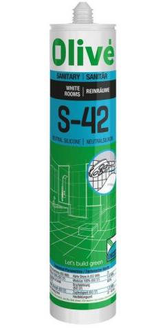 S-42 - SILICONE NEUTRE DEDIE SALLE BLANCHE ET FROIDE - BLANC