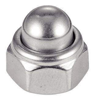 ECROUS BORGNES AUTOFREINES AVEC BAGUE NYLON - DIN986 - INOX A2