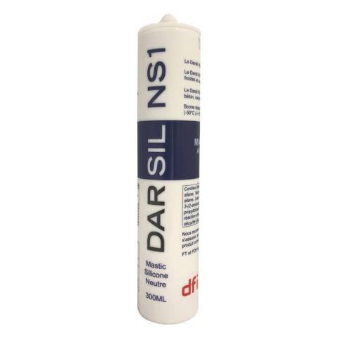 DARSIL NS1 - MASTIC SILICONE NEUTRE FONGICIDE ALIMENTAIRE - CARTOUCHE DE 300ML