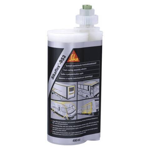 SIKAFLEX 953-2K - BLANC - MASTIC COLLE MS HYBRIDE - CARTOUCHE DE 490ML